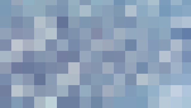 Abstract Blue Pixel Mosaic Background with Soft Gradient Squares and Modern Design
