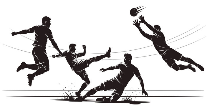 Intensity on the Pitch Dynamic Soccer Players Engaged in High-Stakes Game Action and Athleticism