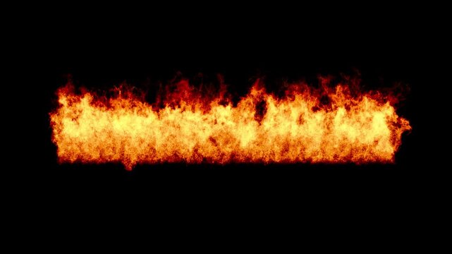 VFX Fire Frame CustomParts BottomCenter 5 Seconds loop