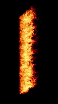 VFX Fire Frame CustomParts LeftVertical 5 Seconds loop