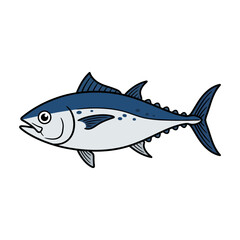 Fototapeta premium Stylized Tuna Fish Illustration