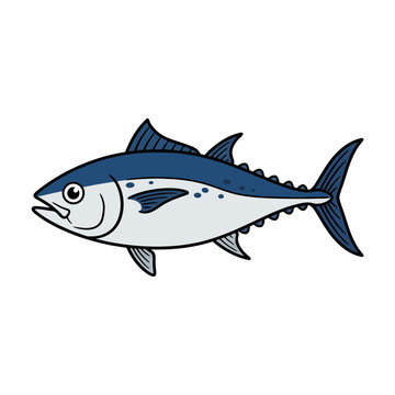 Stylized Tuna Fish Illustration