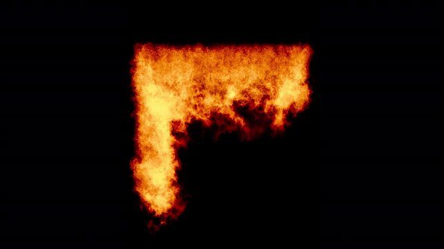 VFX Fire Frame CustomParts TopLeft 5 Seconds loop