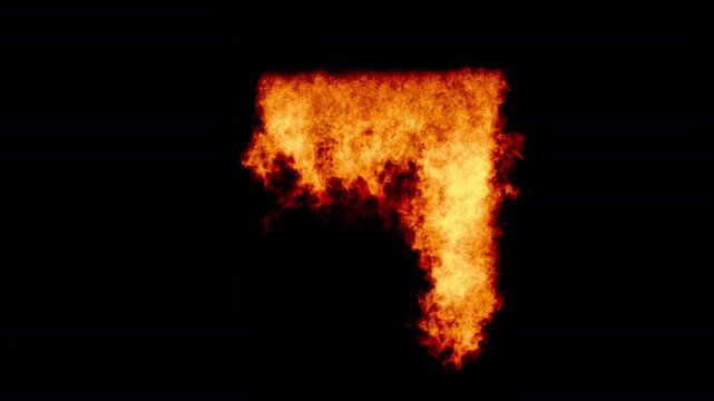 VFX Fire Frame CustomParts TopRight 5 Seconds loop