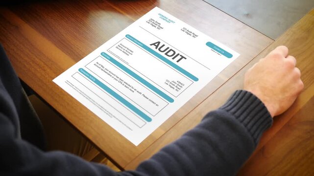 A Stressed Out Taxpayer Looks at an Audit Document