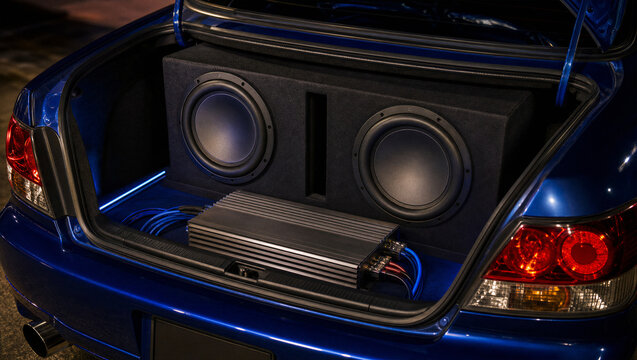 Early 2000's Car Sound System in Trunk