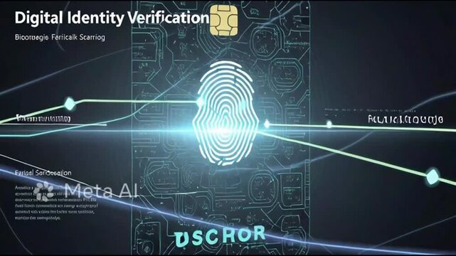 Digital identity verification system with biometric scanning