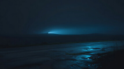 Fototapeta premium night view of the sea