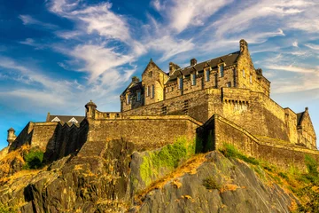 Medieval Edinburgh Castle at sunset in Edinburgh, Scotland, UK © Sergii Figurnyi