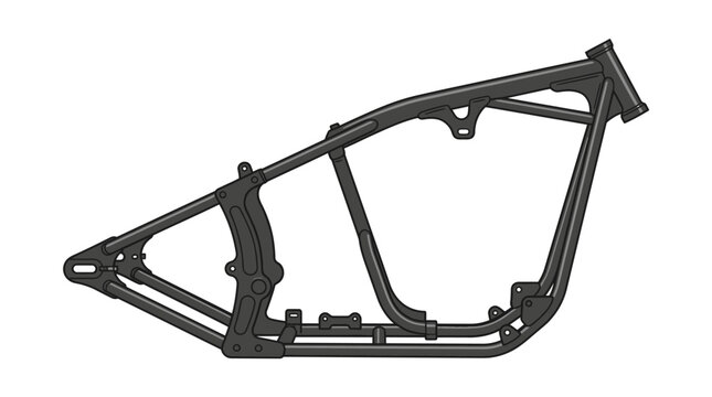 Motorcycle Frame Structure.
