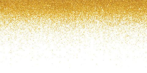 Gold glitter particle shower falling on white background with particles background celebration abstract glittering scattered isolated backdrop shimmering sparkling metallic brilliant © jr graphics