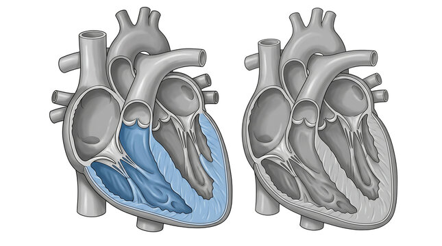 Right ventricle structure Human Heart