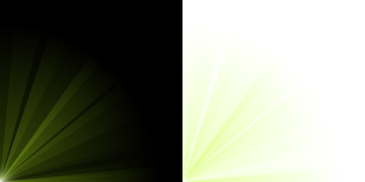 Abstract Yellow Sunburst and Quarter Circle Geometric Graphic Design Element for Modern Digital Backgrounds