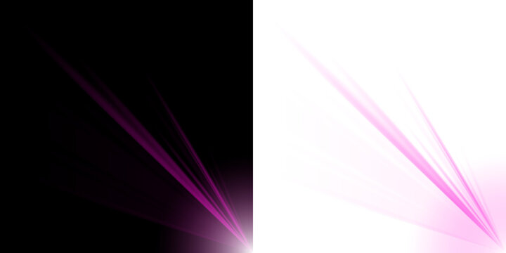 Abstract Split Screen Design with Soft Purple Light Flare and Sharp Pink Jagged Explosion Effect for Digital Backgrounds