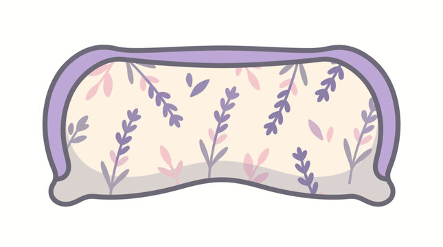 Lavender Patterned Eye Mask for Sleep and Relaxation