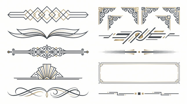 Luxury Ornamental Divider Collection Premium Decorative Separator Vector Bundle