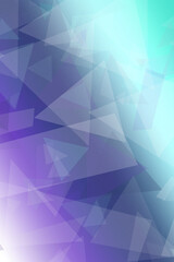 Obraz premium A vibrant blue and purple low-poly geometric background with teal lighting effects, creating a dynamic futuristic mood for tech promotions and banners.