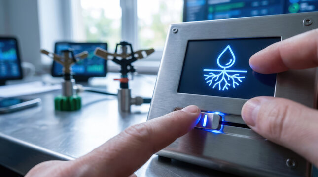Smart irrigation system uses ai technology to optimize water use and improve infrastructure efficiency for sustainable agriculture and resource