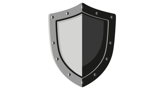 Medieval Shield Emblem - Security, Protection, Strength, Defense, Safety, Heraldry Icon