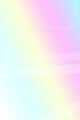 Fototapeta premium Vivid pastel abstract background with glowing circle arcs and airy gradients, creating an optimistic futuristic feel for wellness, events, and tech promotions.