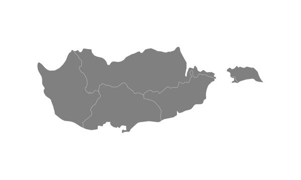 Map of Cyprus Design Vector