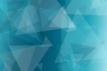Fototapeta premium Teal blue and cyan low-poly triangles form a crisp abstract texture, conveying focus and trust for corporate designs, website headers, and flyers.