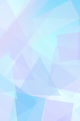 Obraz premium Baby blue geometric cubes and rectangles overlap into a faceted abstract pattern, producing a clean, airy backdrop with copy space for marketing designs.