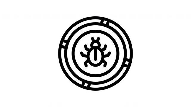 malware minimalist stroke animation