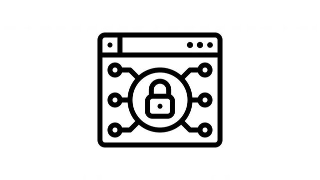 browser minimalist stroke animation