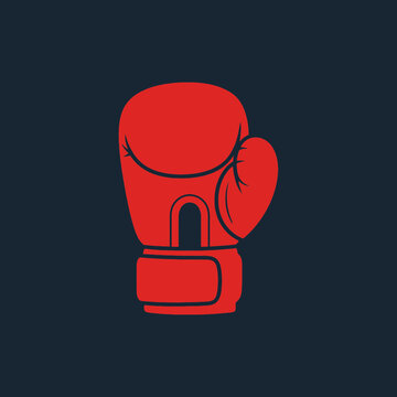 Red Boxing Glove Sports Equipment.