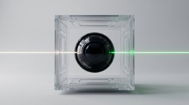 Cryptographic identity data privacy vault with zero knowledge proof verification protocol premium 3D conceptual illustration
