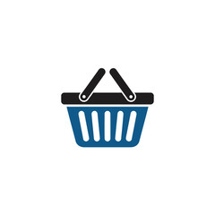 Fototapeta premium Shopping Basket Icon Symbol.