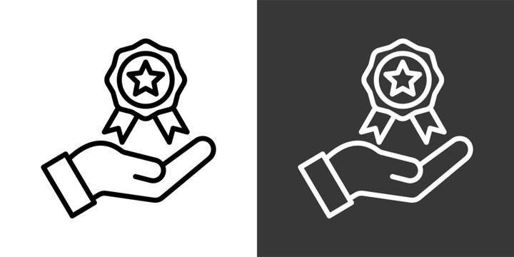 Benefit Black And White Icon Set Collection Pack Vector Illustration