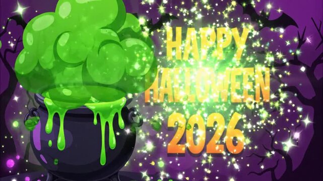 Happy Halloween 2026 Cauldron Celebration.