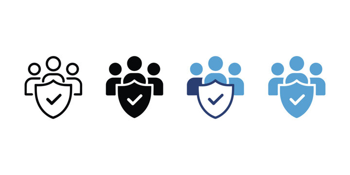 Trade union icon vector set multiple style collection featuring solidarity workers rights labor agreement and collective bargaining symbols for workplace organization and advocacy design