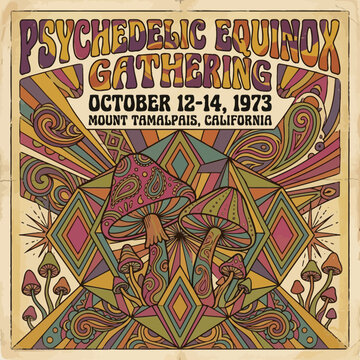 Vintage circus carnival poster design from 1975