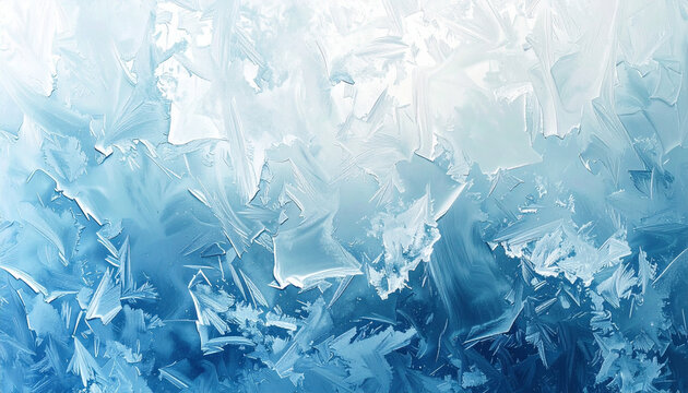 frozen glass texture with blue gradient, Generated image	
