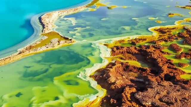 Danakil Desert in Ethiopia. Danakil Depression.