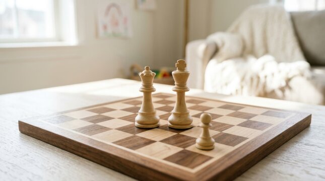 man playing chess on chessboard strategy board game competition wooden chess pieces checkmate win challenge leisure game