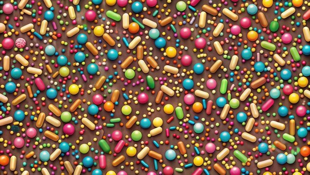 Sprinkle vector seamless pattern background
