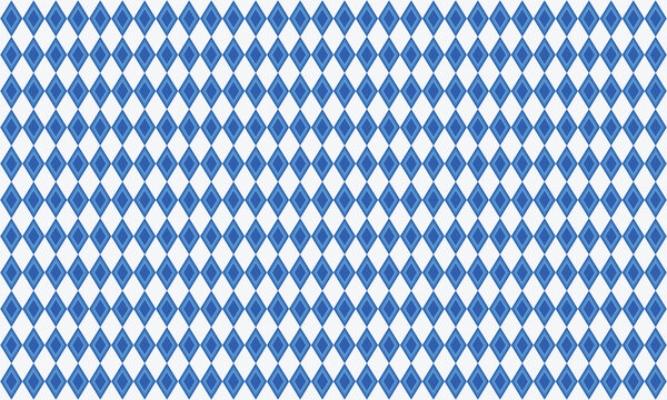 Seamless Bavarian blue and white diamond checkerboard pattern vector, Oktoberfest festival fabric and wallpaper background. EPS 10 . Vector Illustration .