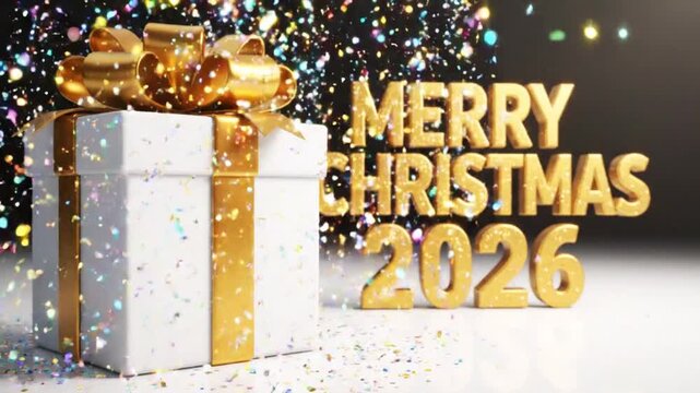 Merry Christmas 2026 Gift Box.