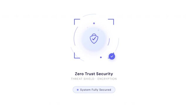 Cybersecurity Animation &mdash; Hacker Protection Digital Threat Shield Network Defense 4K
