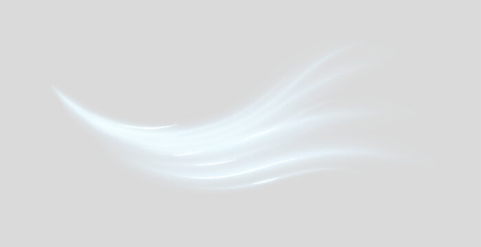 Air, wind effect isolated transparent background. Airflow overlay fresh air for cleaning, cooling or changing the air. Wind Wave Effect.