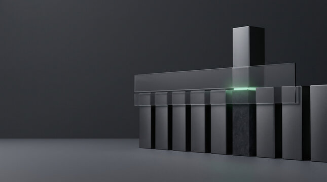 Minimalist 3D cloud infrastructure cost optimization and FinOps resource scaling illustration for enterprise software landing page hero background