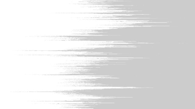 abstract glitch texture with horizontal white and gray streaks on dark background resembling digital noise or data distortion