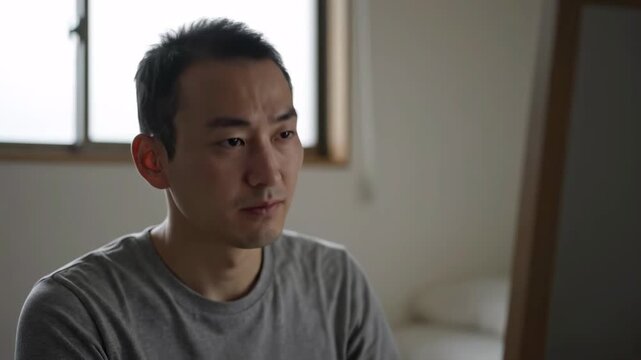 薄毛の悩みを抱える中年男性（頭皮環境・コンプレックス・AGA治療）