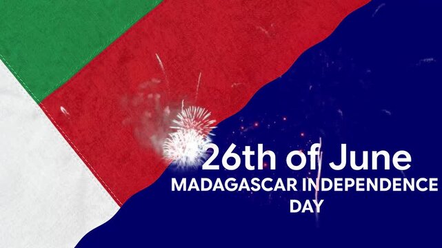Madagascar Independence Day 2026 | 26th June Celebration Animation | National Colors & Patriotic Motion Background