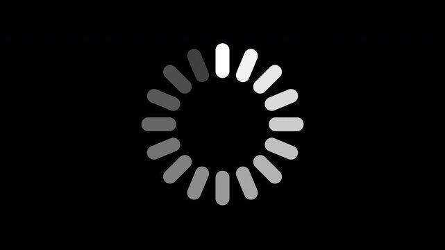 Dots Loading Circle Animation Loop