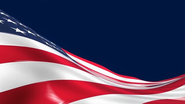 The American flag waves proudly on 4th July, symbolizing america's independence.